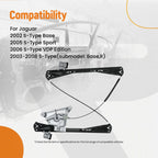 Window Regulator for Jaguar S-Type (2002–2008) Front Left XR848094
