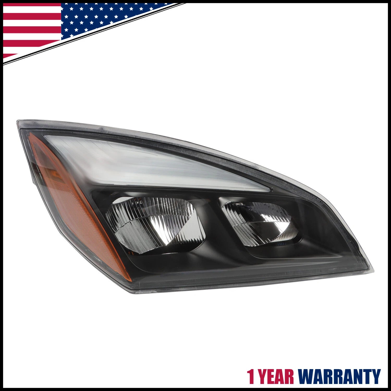 Right Headlight Assembly with LED for Freightliner Cascadia (2018–2022)
