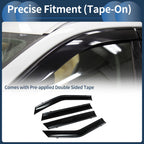 Window Deflectors for Chevrolet Blazer (2019–2024) Side Window Vent Visors Black