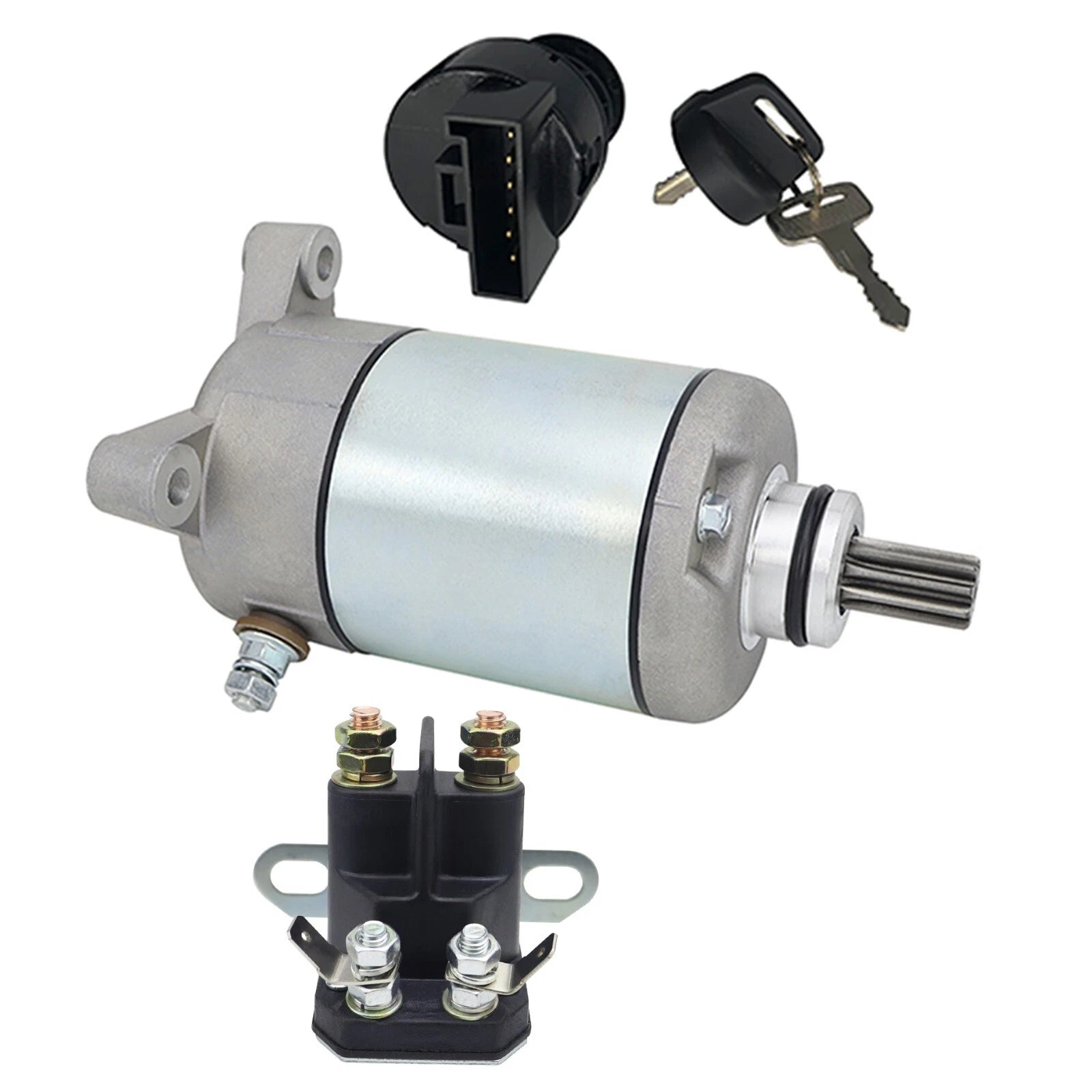 Starter for Polaris Sportsman 500 HO INTL (2005–2006) W/Relay & Key Switch