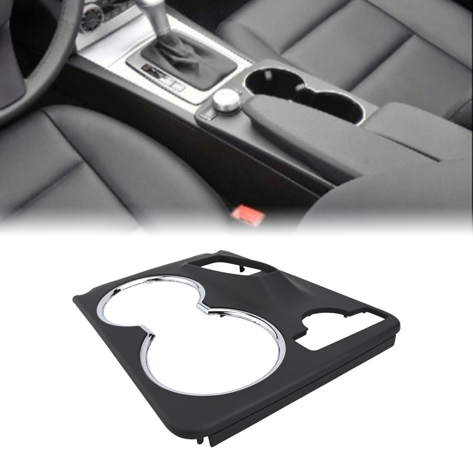 Console Cup Holder Cover Trim for Mercedes-Benz W204 C-Class GLK (2008–2015)