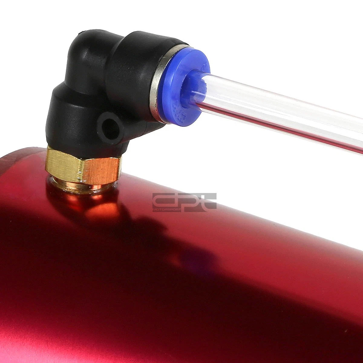 Oil Catch Tank for JDM Vehicles (750ml, Aluminum, Red)