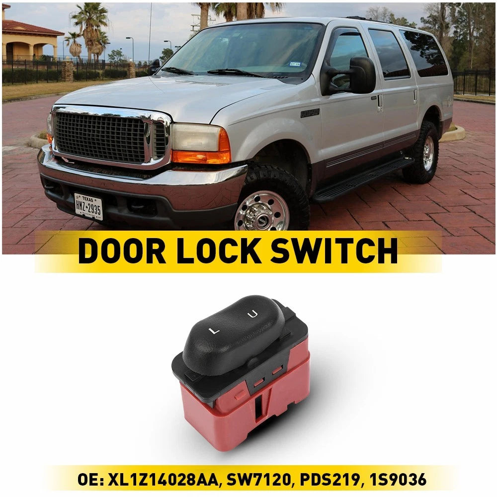Power Door Lock Switch for Lincoln Navigator (1999–2002) Front Right Black