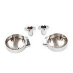 Chrome Front Turn Signal Housing Bracket for Harley Sportster, Street Glide (2004-2023)