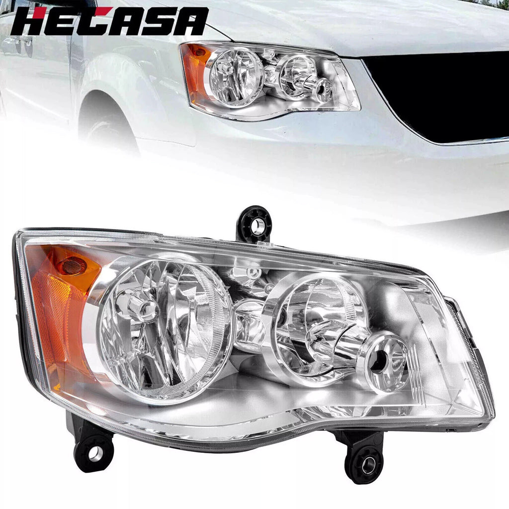 Right Side Headlight for Chrysler Town & Country, Dodge Grand Caravan (2008–2020)