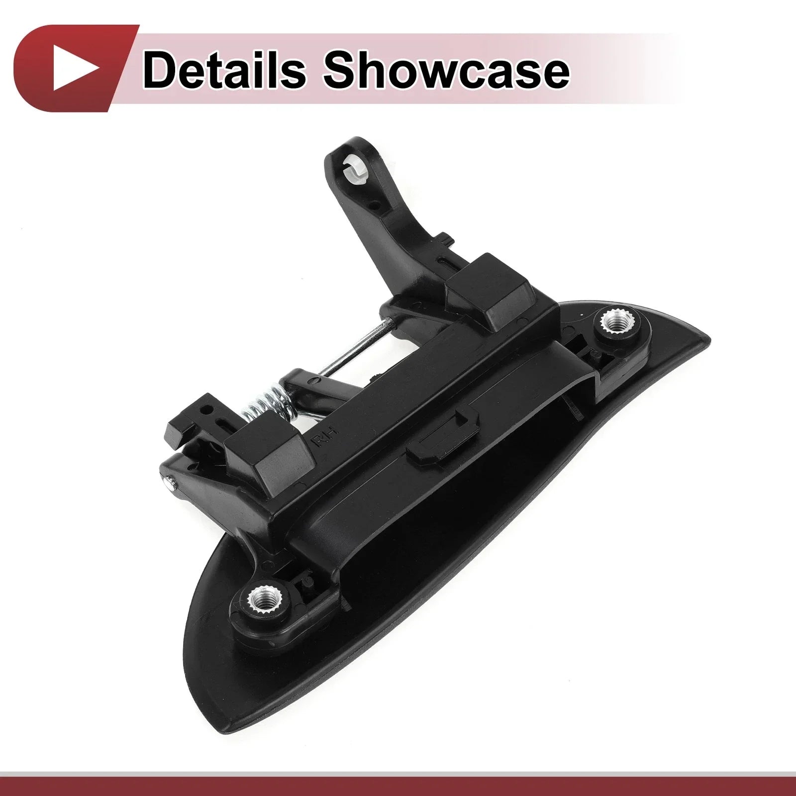 Exterior Door Handle for Hyundai Atos Rear Right Black ABS (2000-2003)