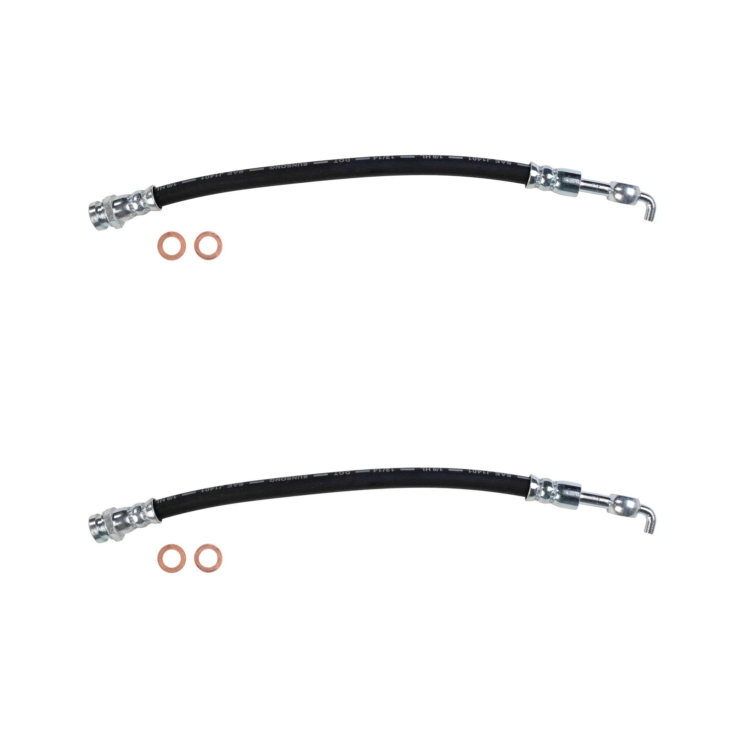 Set of 2 Rear Brake Hydraulic Hoses for Ford Fusion, Milan, MKZ, Zephyr (2006–2012)