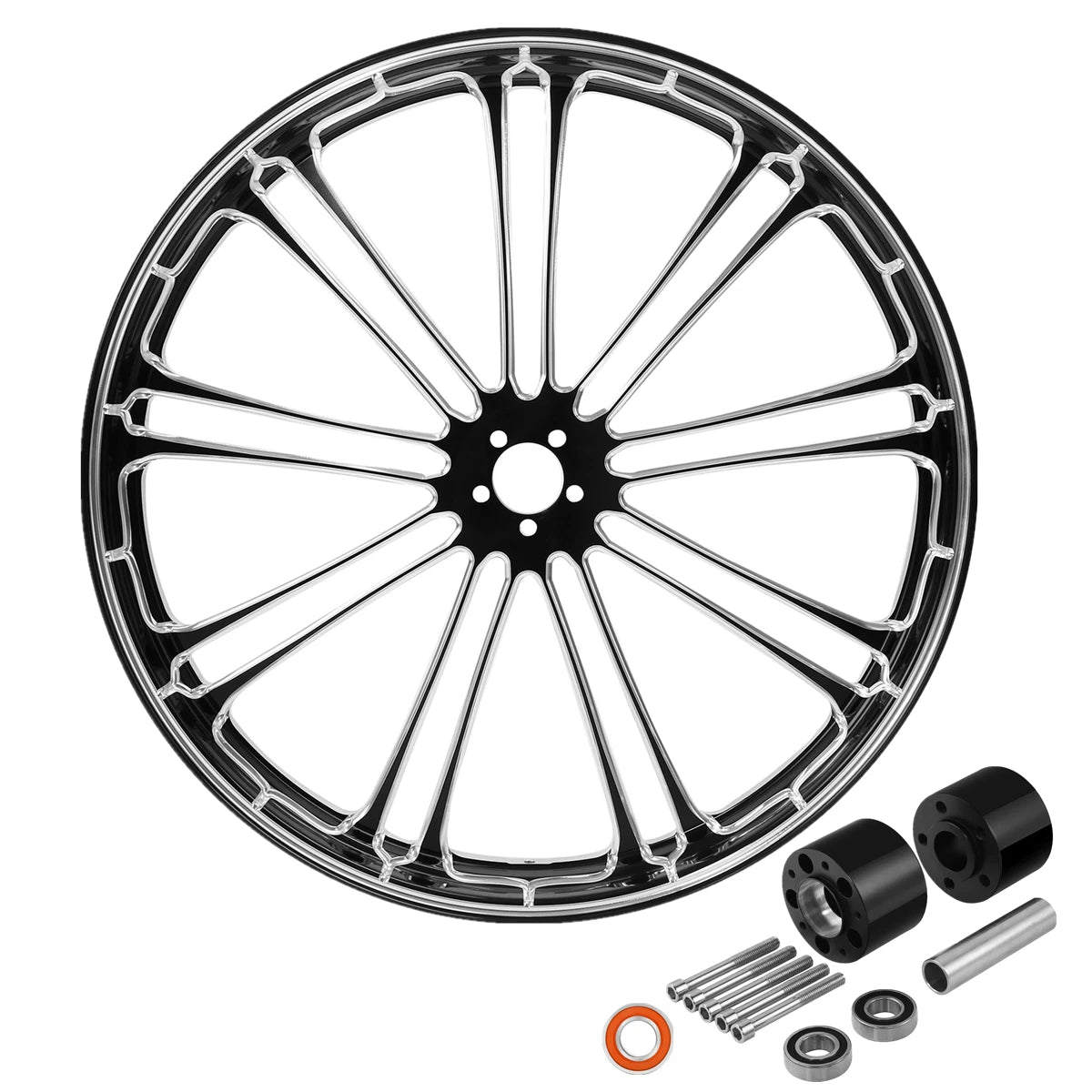 26" Front Wheel Rim & Dual Disc Hub for Harley Touring (2008–2025)