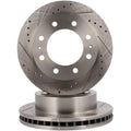 Front Drilled Slotted Brake Rotors for GMC Savana 2500 (2021–2024)