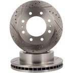 Front Drilled Slotted Brake Rotors for GMC Savana 2500 (2021–2024)