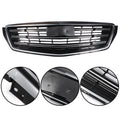 Front Upper Grille Replacement Set for Cadillac XTS (2018–2019) Black Chrome Mesh