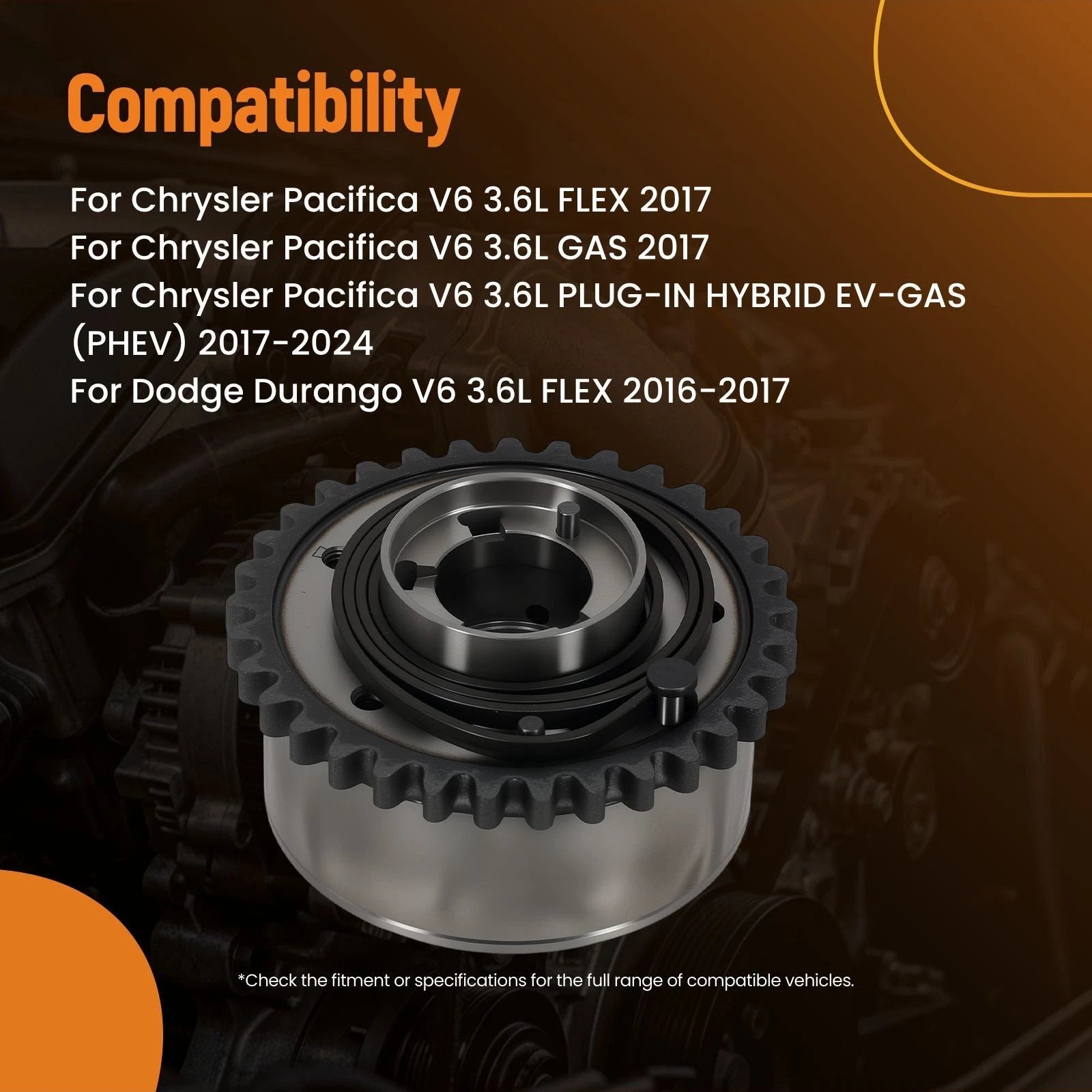 Exhaust Camshaft Sprocket Gear for Chrysler Pacifica 3.6L (2017–2024) 918727
