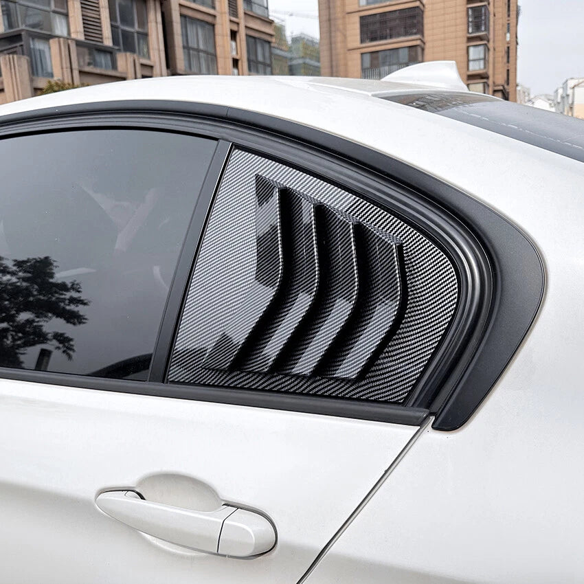 Side Window Louver Shutter Cover for BMW F30 3-Series (2013–2019) Carbon Look