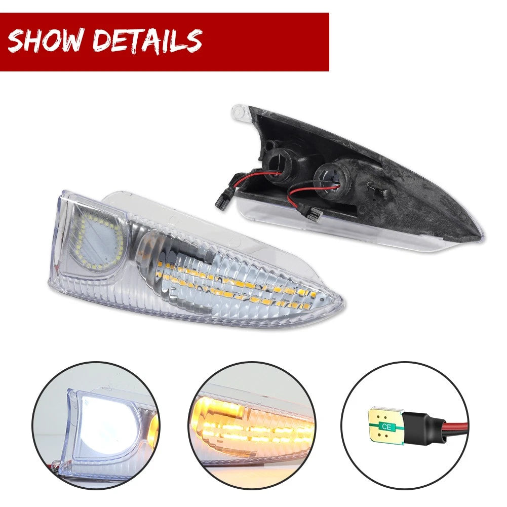 Dynamic LED Mirror Turn Signal Puddle Lights for Ford Expedition Navigator (2003–2006)
