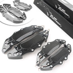 Set of 4 3D Metal Brake Caliper Covers Universal Front & Rear Black