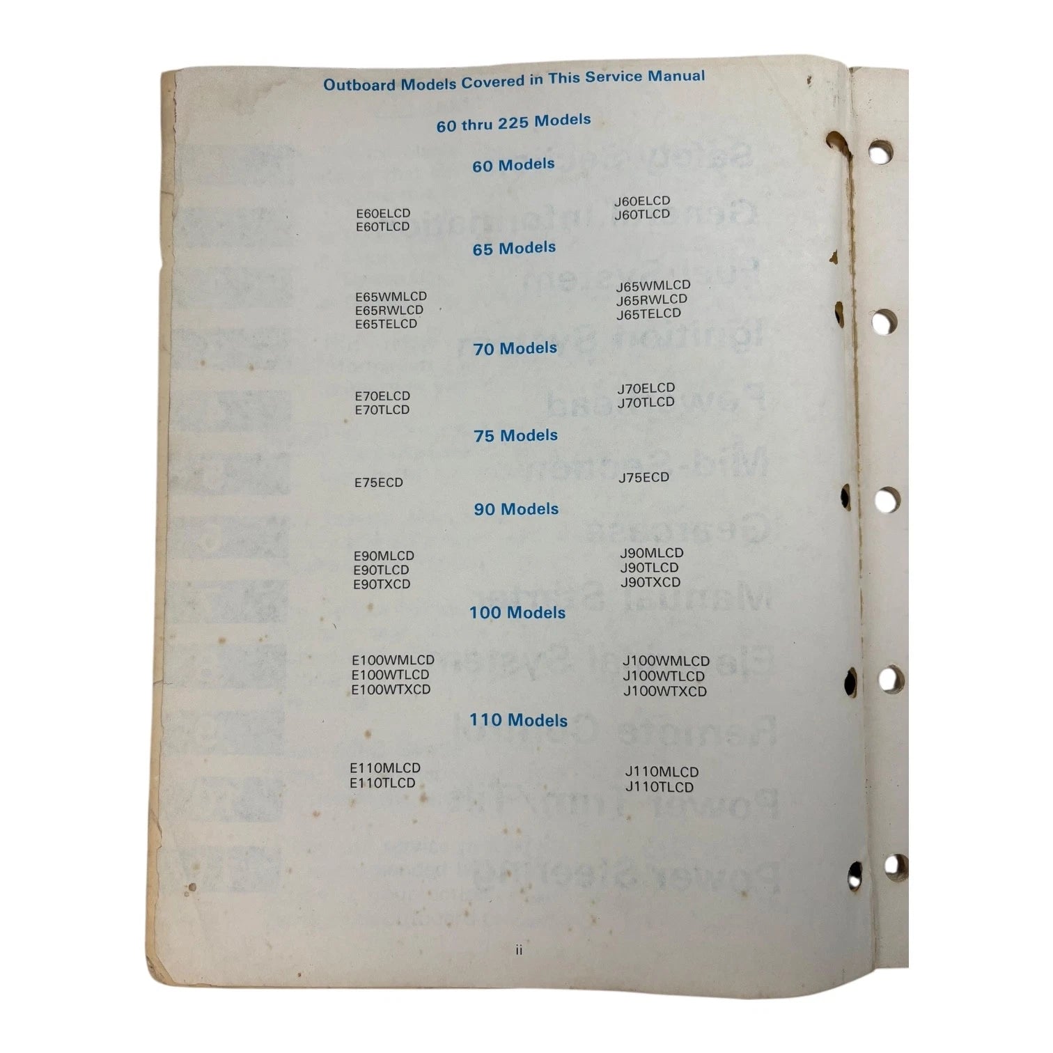 Service Manual for Evinrude Johnson 60 V6 Models (1986) 507547