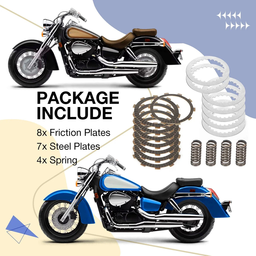 Clutch Friction Steel Plates for Honda VT750C2S (2013–2014)
