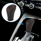 Shift Knob Cover for Honda Accord (2018–2022) - Black with Red Stitches