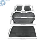 Set of 4 All Weather TPE Floor Mats for Honda Odyssey (2018–2026)