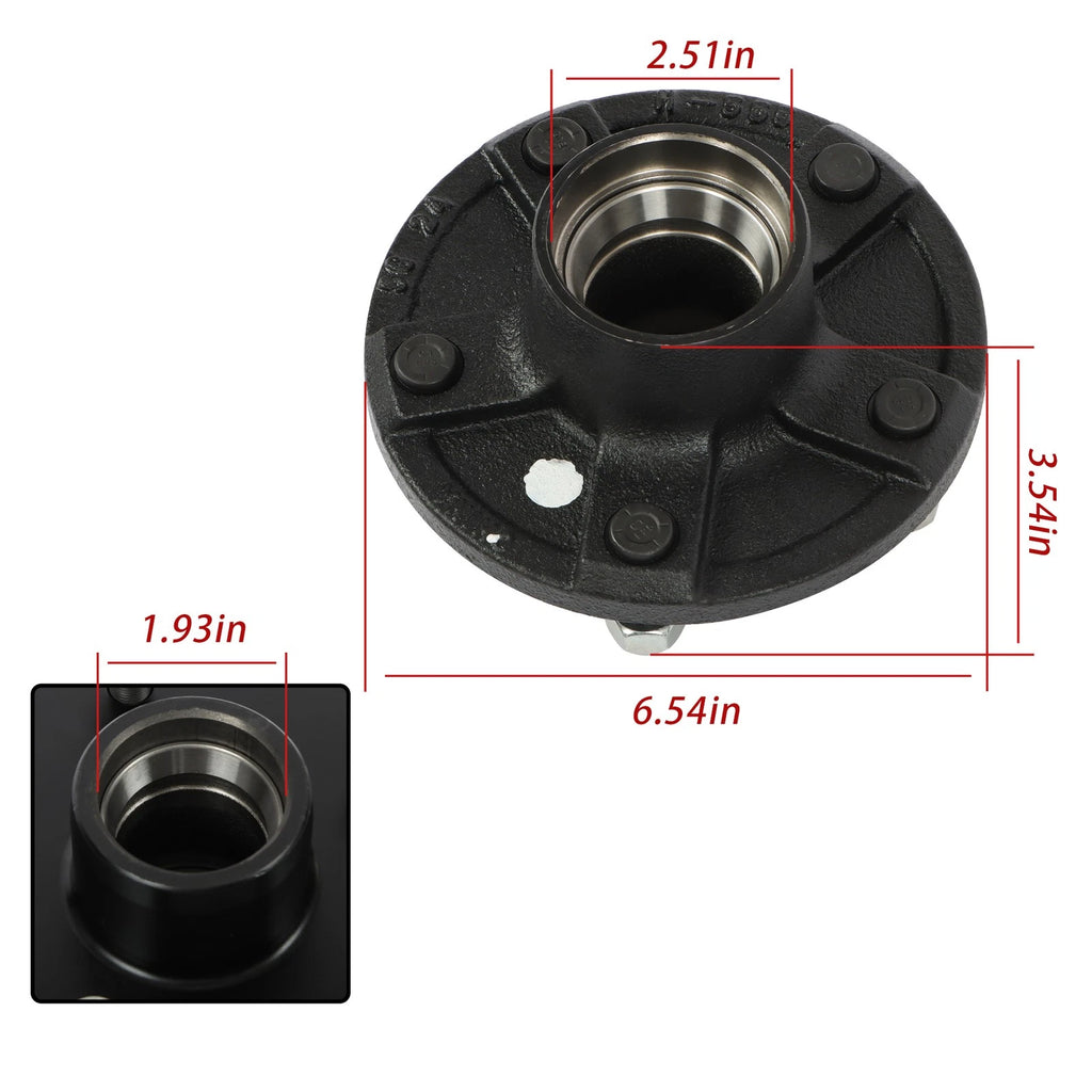 Set of 3 Trailer Idler Hubs for Various Models