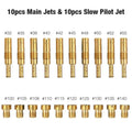 10x Carburetor Main Jet & Slow/Plot Jet Kit for PWK Keihin OKO CVK PE