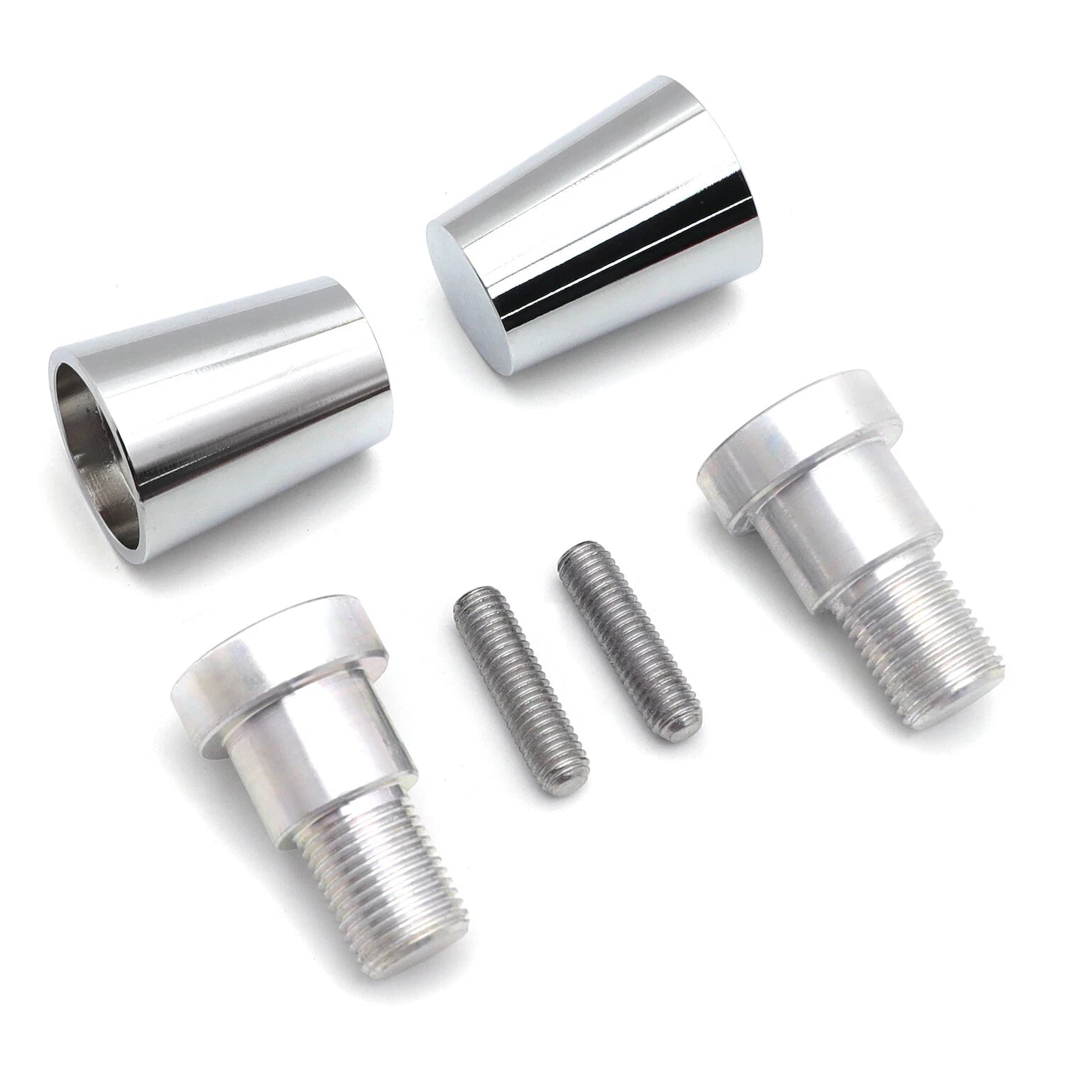Set of 2 Billet Chrome Handle Bar Ends for Yamaha YZF600 FRZ600 (1996–2007)