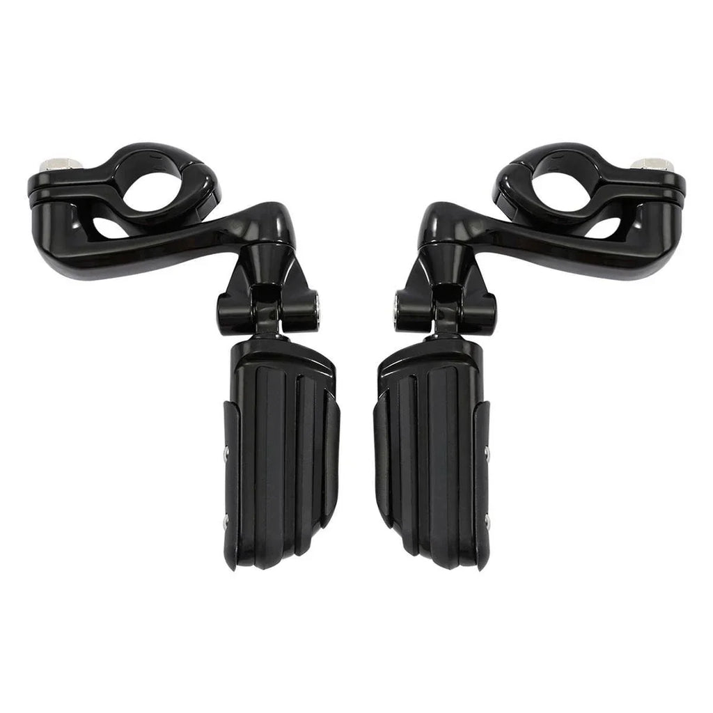 1 1/4" Engine Guard Highway Adjustable Male Mounting Footpegs for Motorcycle