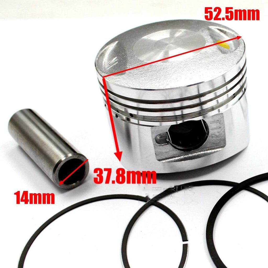 Lifan 125cc Engine Rebuild Kit with 52.5mm Piston Ring & Head Gasket (14)
