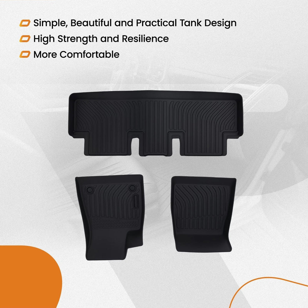All Weather TPE Floor Mats for Tesla Model 3 (2017–2023) Waterproof Liners