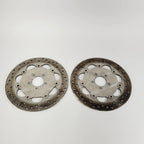 Set of 2 Front Brake Floating Rotors for Harley Touring Dyna (2008–2023)