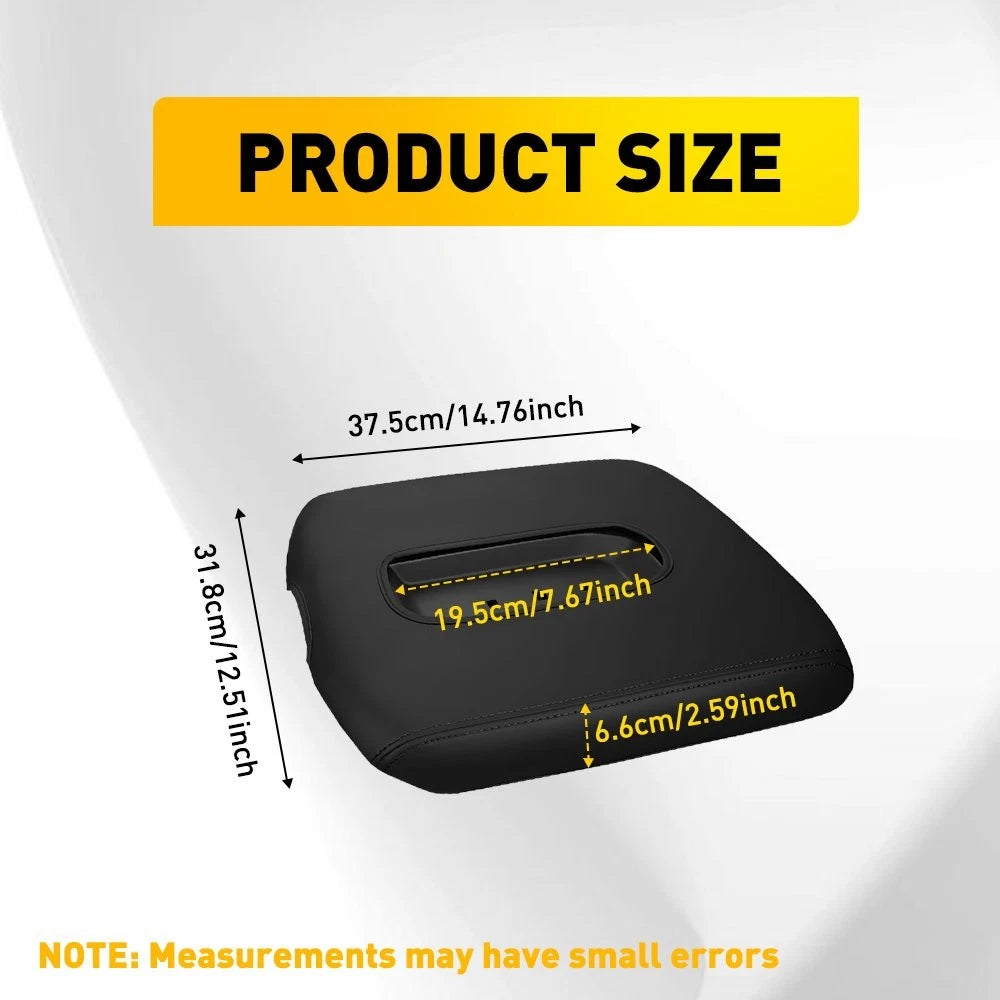 Center Console Lid Armrest Cover for Chevy Silverado GMC Sierra (2019-2025)