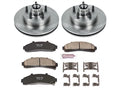 Front Brake Pad and Rotor Kit for Mazda B4000 RWD (1998–2000) DD973NW