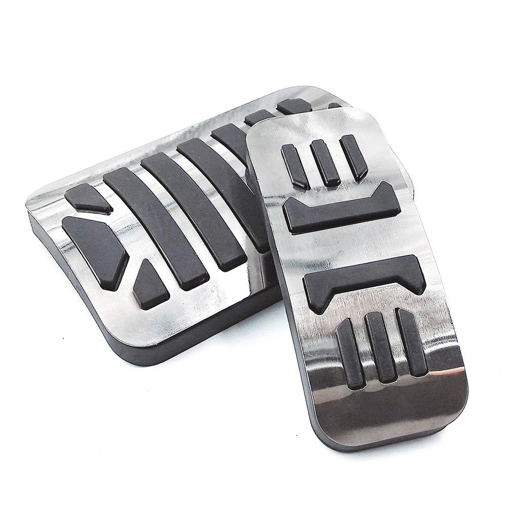 2X Stainless Steel Brake Gas Pedals Cover for Jaguar XE XF XJ XJL (2015–2020)