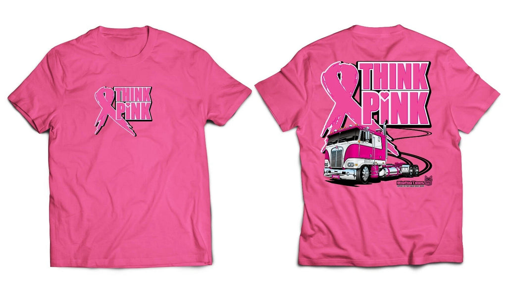 Think Pink T-Shirt for Big Rig Trucks
