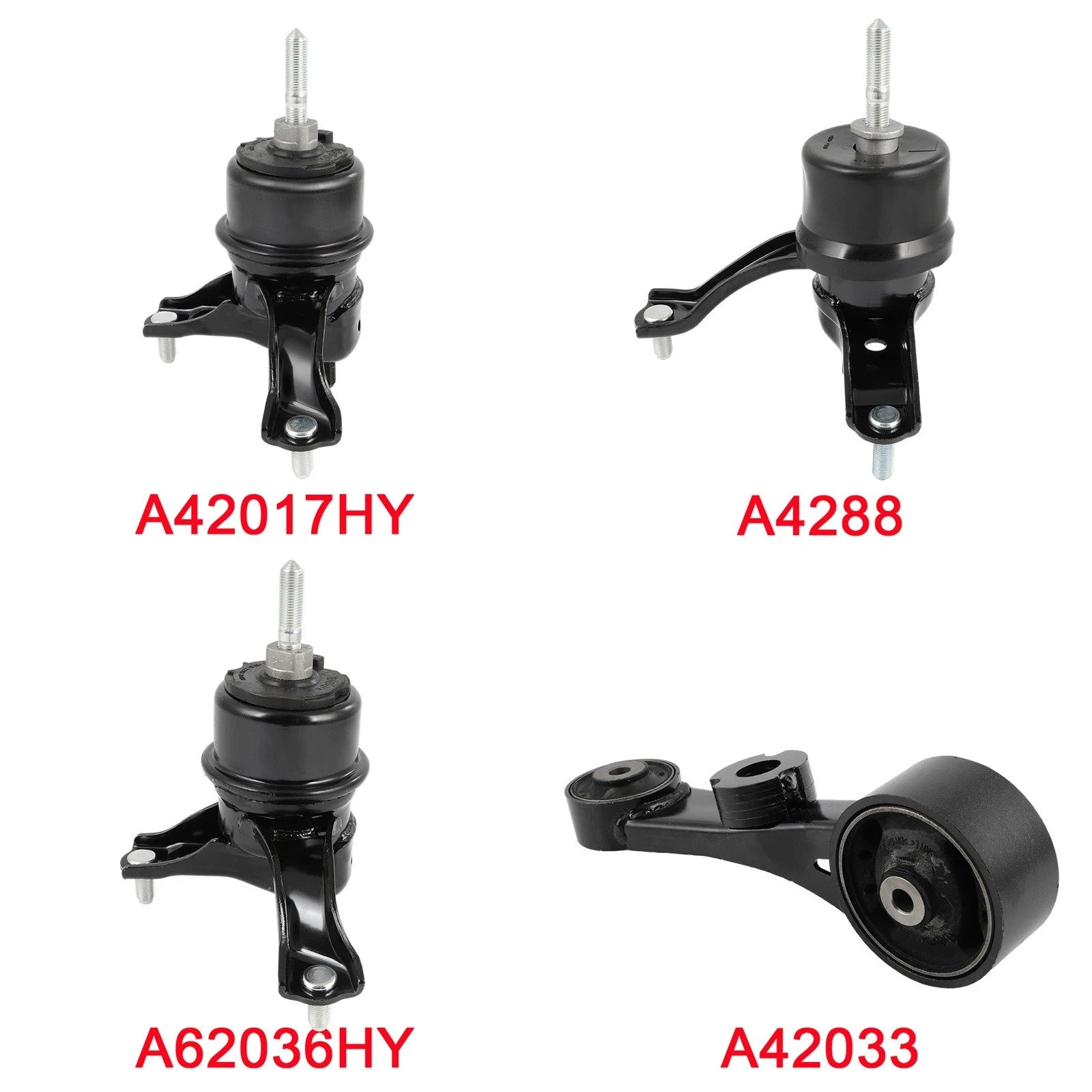 4Pcs Engine Motor Mount Kit for Toyota Sienna (2015–2016) V6 3.5L