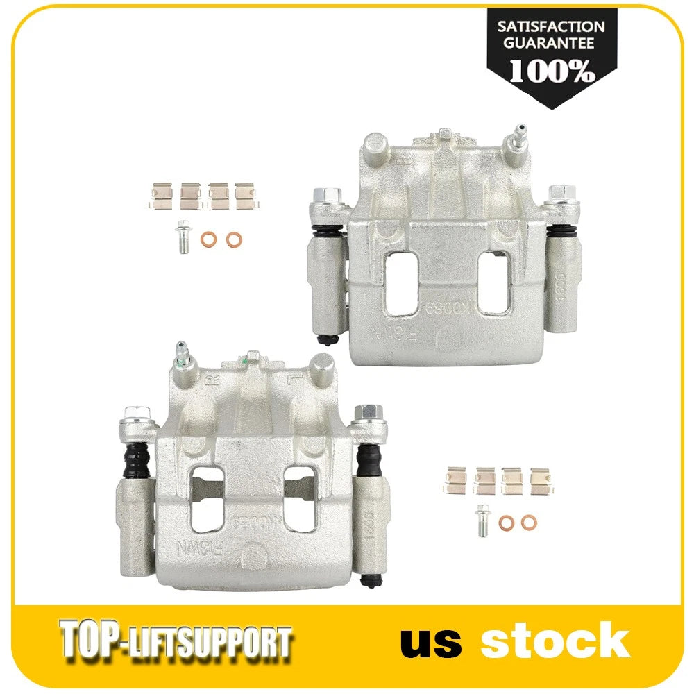 Set of 2 Front Brake Calipers with Bracket for Mazda CX-7 (2007–2012)
