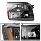 Front Bumper Lamp Pair for Chevy Avalanche (2002-2006) Black
