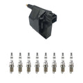 Set of 8 Hitachi Ignition Coils & Bosch Nickel Spark Plugs for Ram 1500 2500 3500