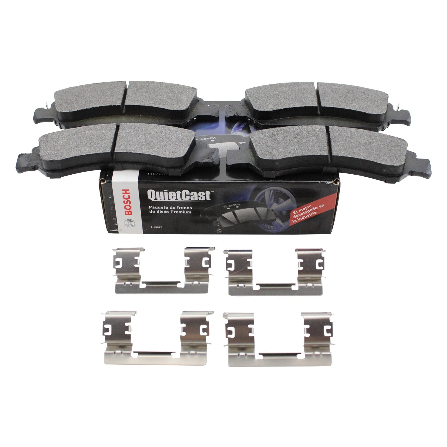 Bosch QuietCast Brake Pads for Cadillac Escalade, XTS & Chevy Silverado, Sierra 1500 (2014–2020)