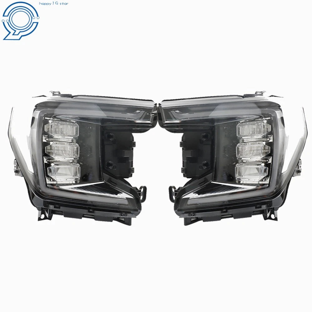 2X LED Headlamp Assembly for GMC Yukon SLE/SLT (2021–2023) Clear Lens