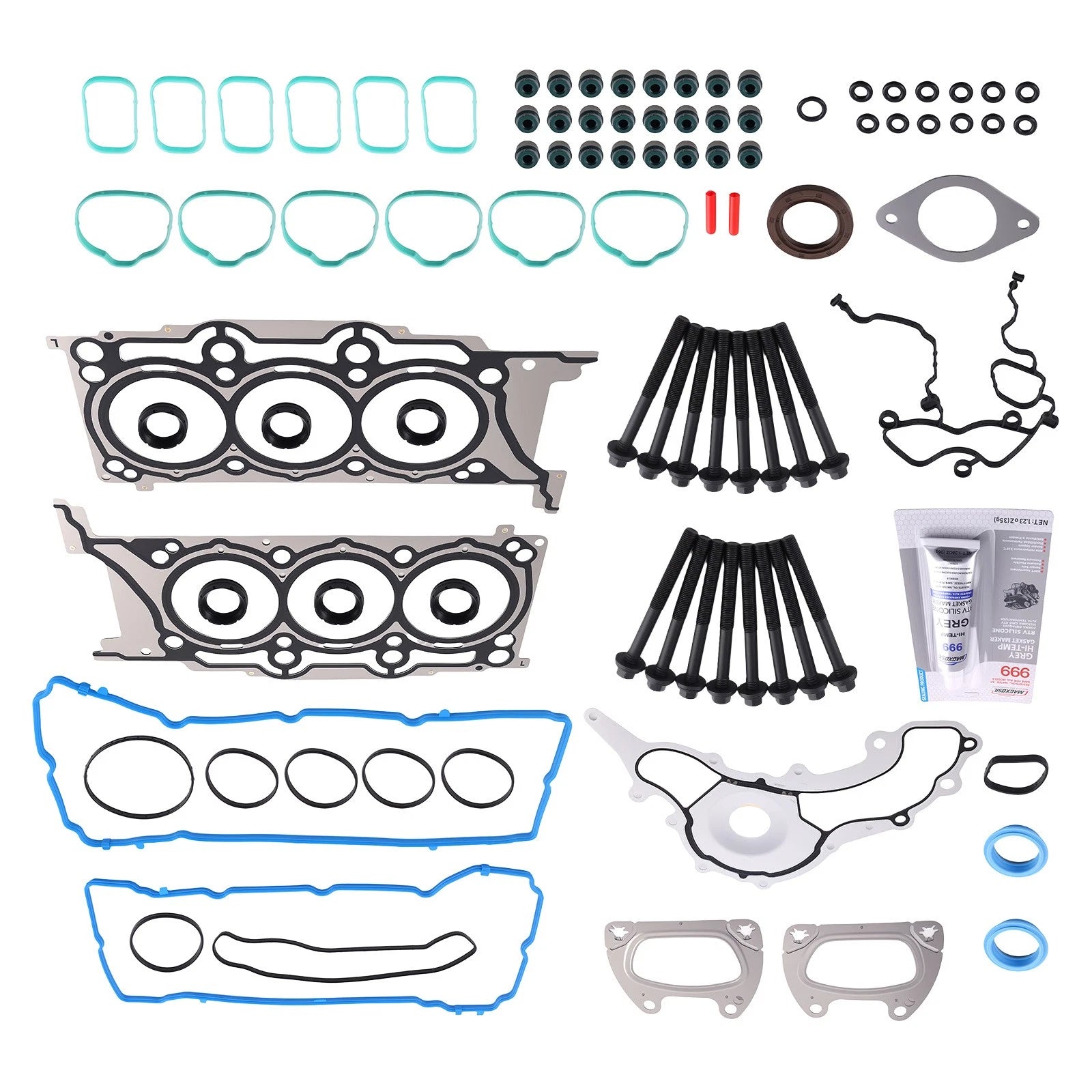 Head Gasket Set Bolts for Ram Chrysler Dodge Jeep 3.6L (2011–2016)
