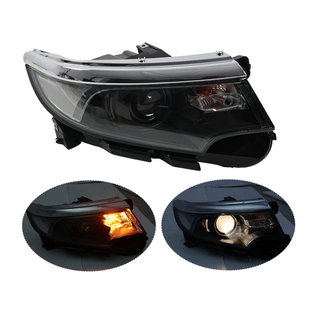 Halogen Headlight Pair for Ford Edge (2011–2014) - Black