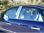 6pc. Luxury FX Stainless Pillar Posts for 2008-09 Mercury Sable w/Keyless Entry