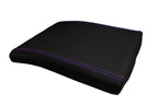 Console Lid Jump Seat Cover for Ford F150 (2004–2008) Carbon Fiber Purple Stitch