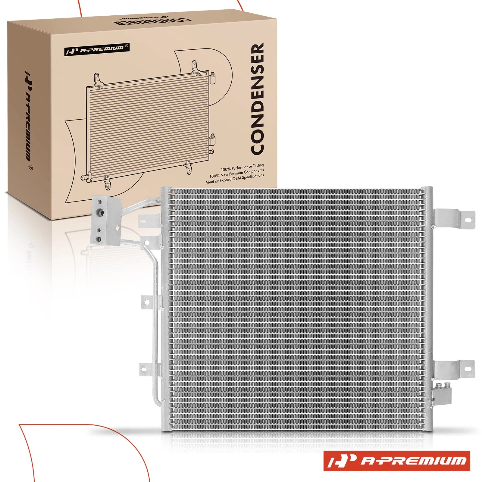A/C Condenser with Bracket for Jeep Wrangler (2012–2018)