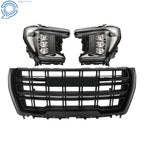 Set of 2 Black Housing LED Headlights for GMC Yukon (2021–2023)