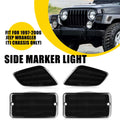 Bumper Signal Fender Side Marker Lights Cover for Jeep Wrangler TJ (1997–2006)