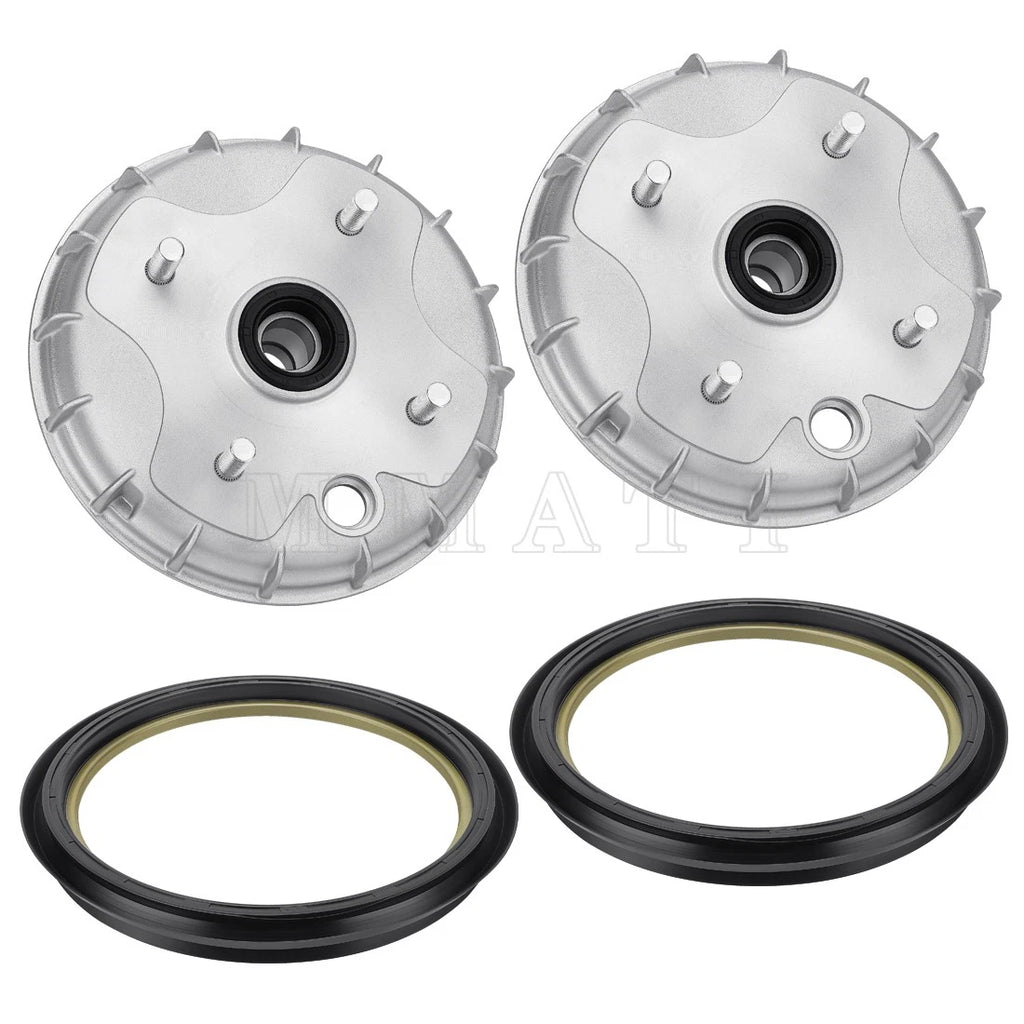 Set of 2 Front Brake Drum Hubs with Seal for Honda Rancher 350 (2000–2006)