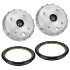 Set of 2 Front Brake Drum Hubs with Seal for Honda Rancher 350 (2000–2006)