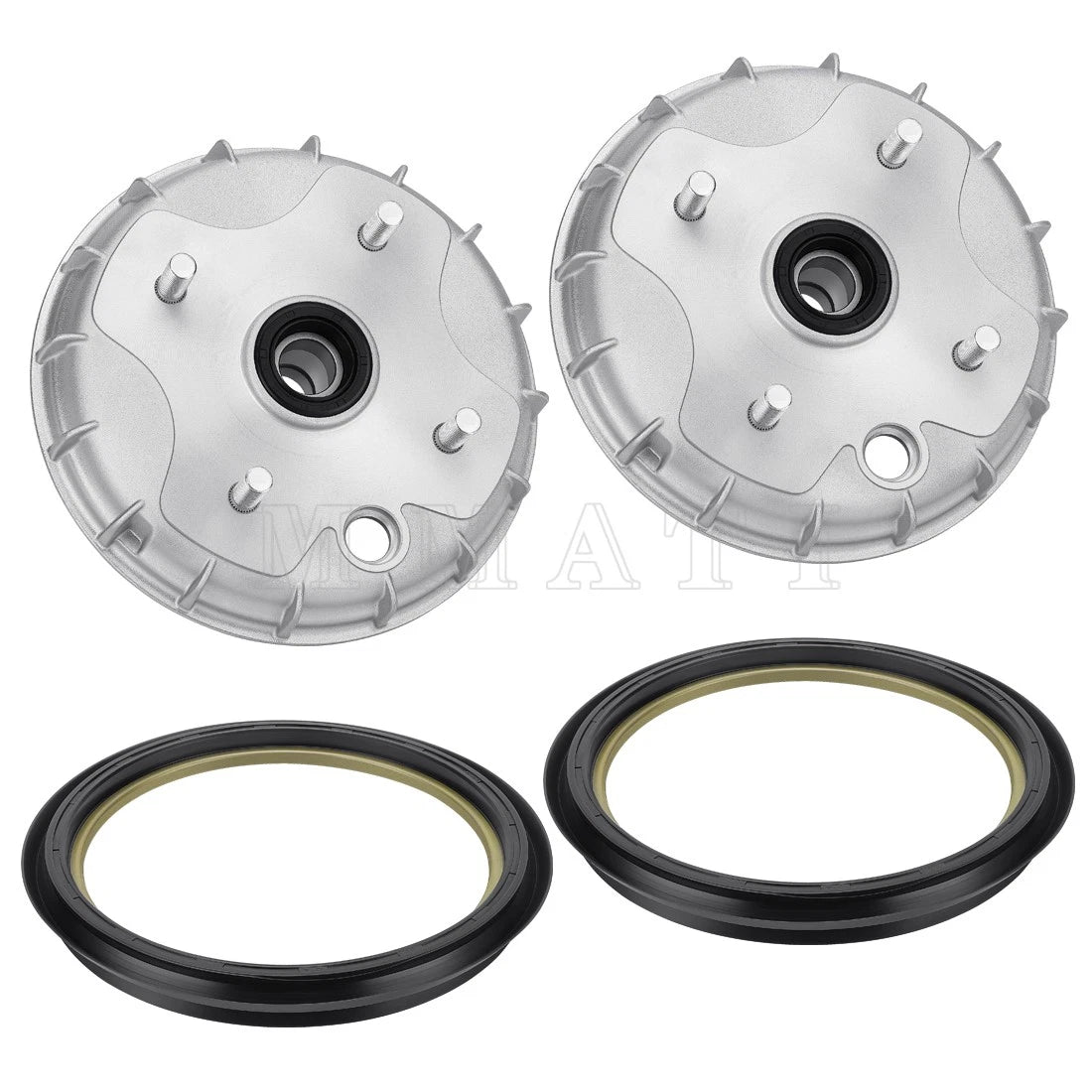 Set of 2 Front Brake Drum Hubs with Seal for Honda Rancher 350 (2000–2006)